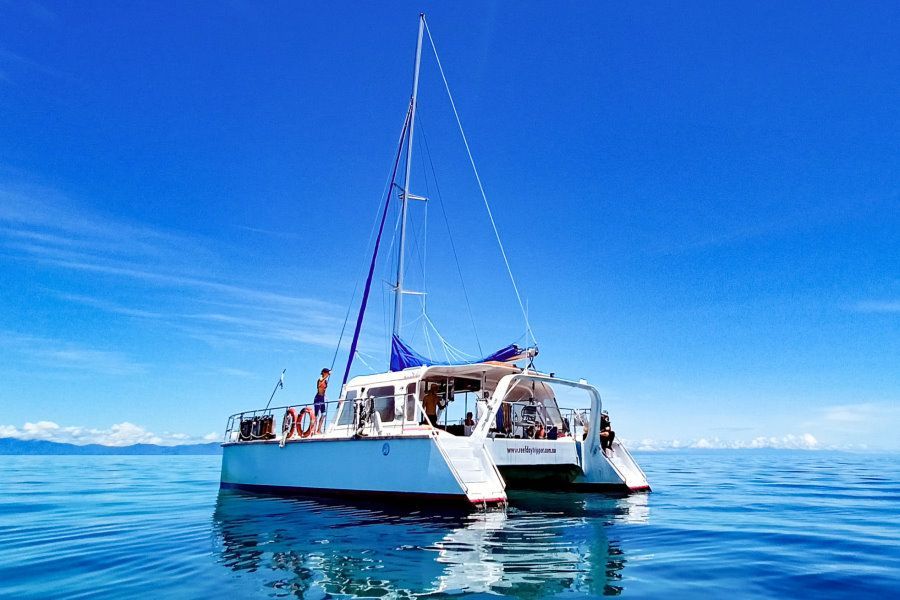 Reef Daytripper catamaran vessel on the Great Barrier Reef