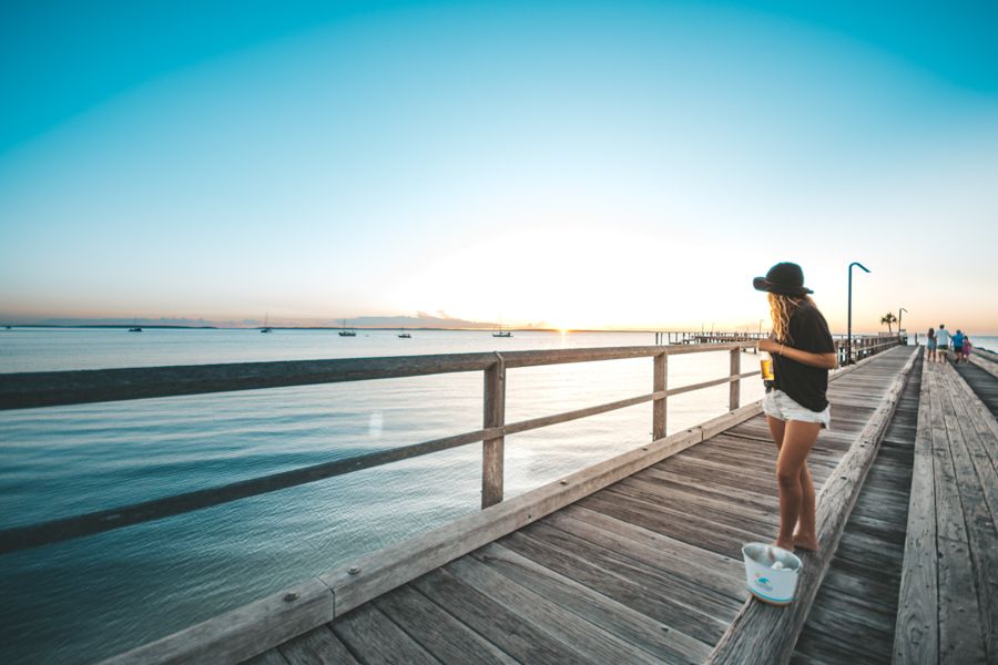 Kingfisher Bay Resort Sunset Bar Jetty