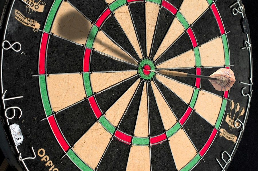dartboard closeup