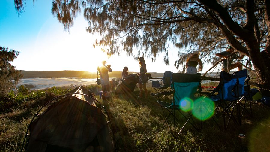 Camping Fraser Island K'gari Australia