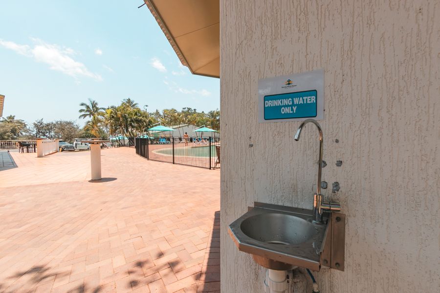 Drinking fountain on Fraser Island's Eurong Resort