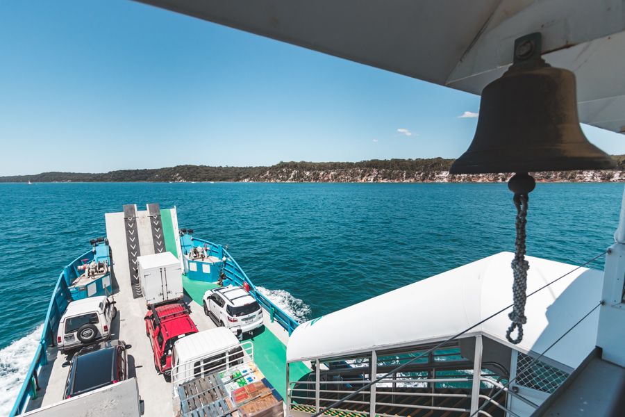 fraser island barge