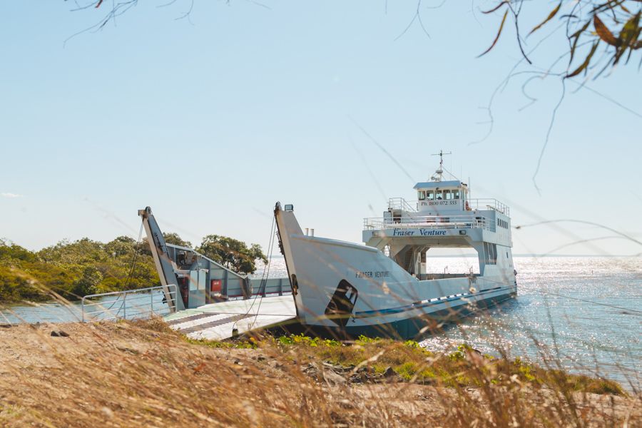 barge, fraser island, Australia