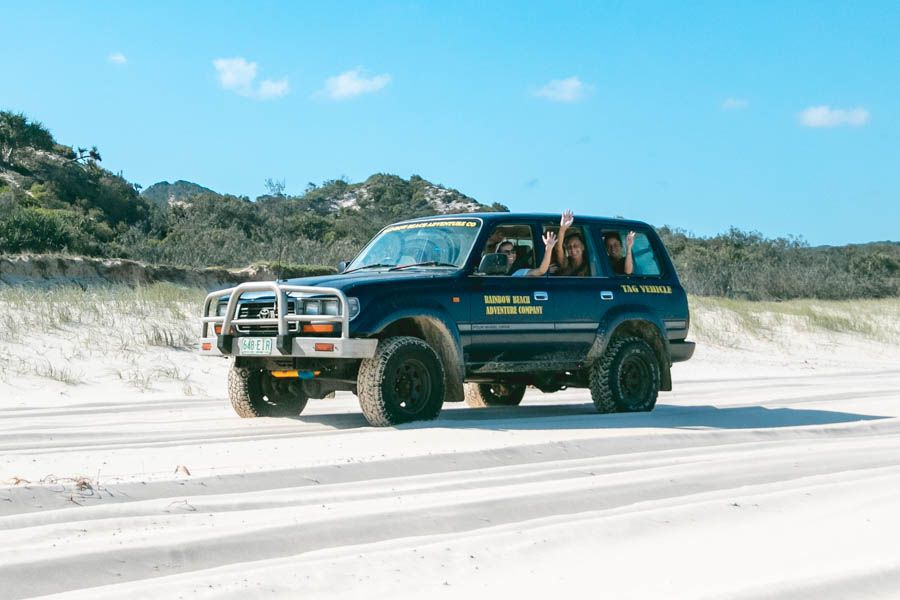 Access points on Rainbow Beach, queensland