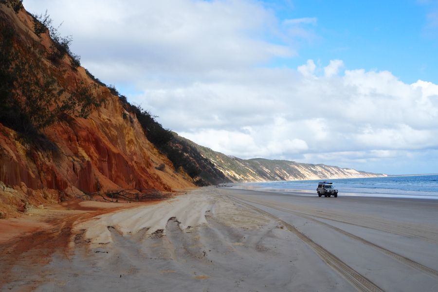 rainbow beach australia sand