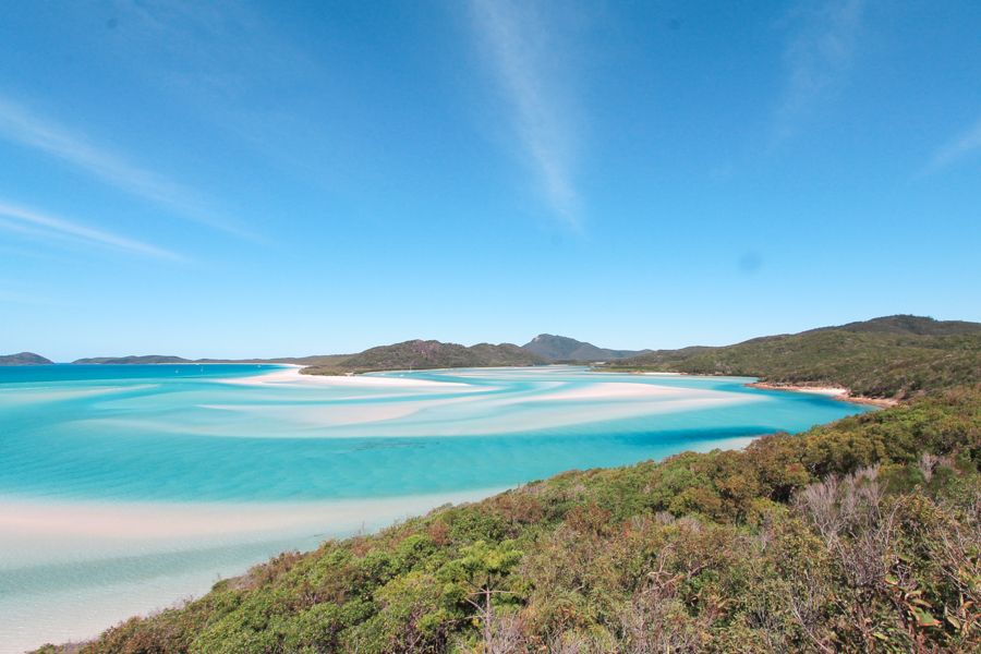 Whitehaven Beach, Hill Inlet Lookout, Whitsundays Australia