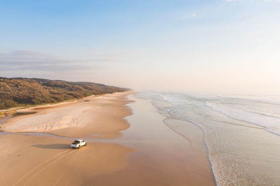 4WD on the beach