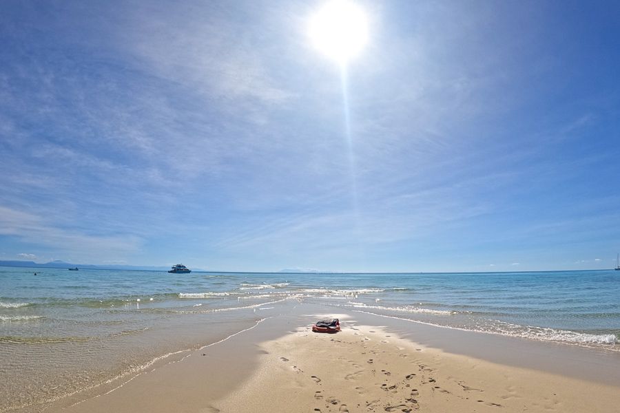 Ocean freedom boat at the beach, Cairns