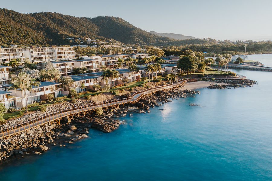 Airlie Beach boardwalk in the Whitsundays