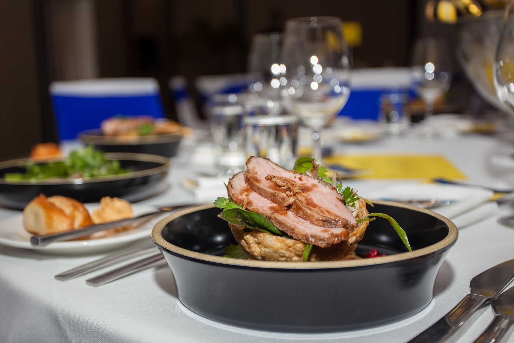 bowl of food on the table at a kingfisher bay restaurant