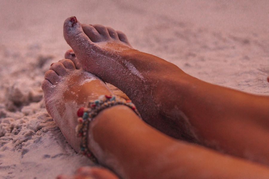 Whitehaven's Silica sand is great for barefoot walks along Whitsunday Island