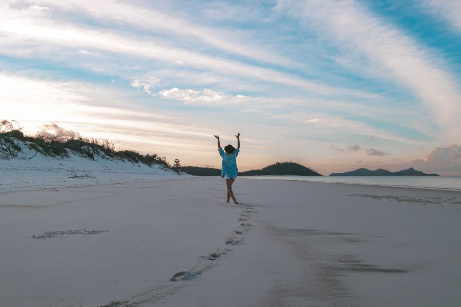 Whitehaven Beach Socially Distancing in the Whitsundays