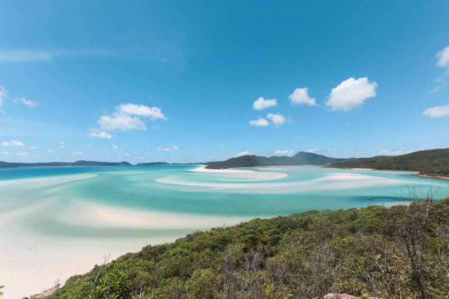 Hill Inlet Lookout, Whitsunday Islands lookout of swirling sands at Whitehaven Beach