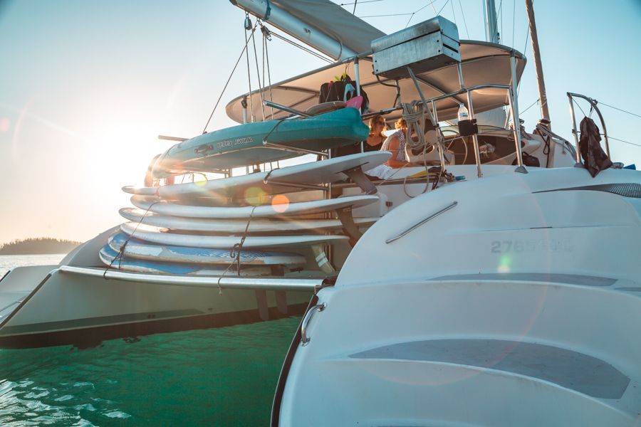 Entice Private Charter Sailing Whitsundays stand-up paddleboards watersports 