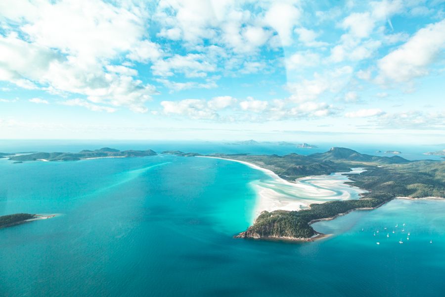 Whitehaven Beach Whitsunday island scenic flight