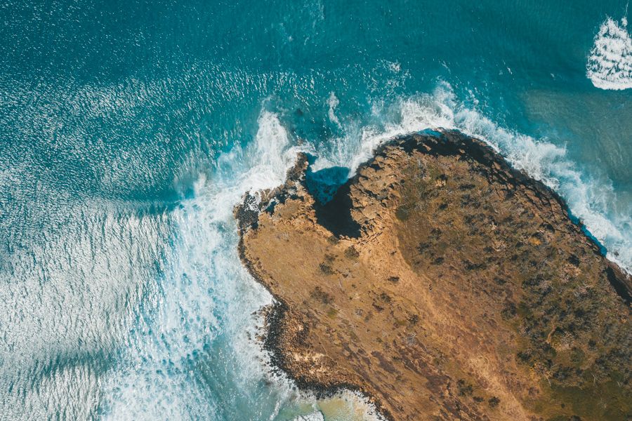 Tukee Waroo Headland Aerial view