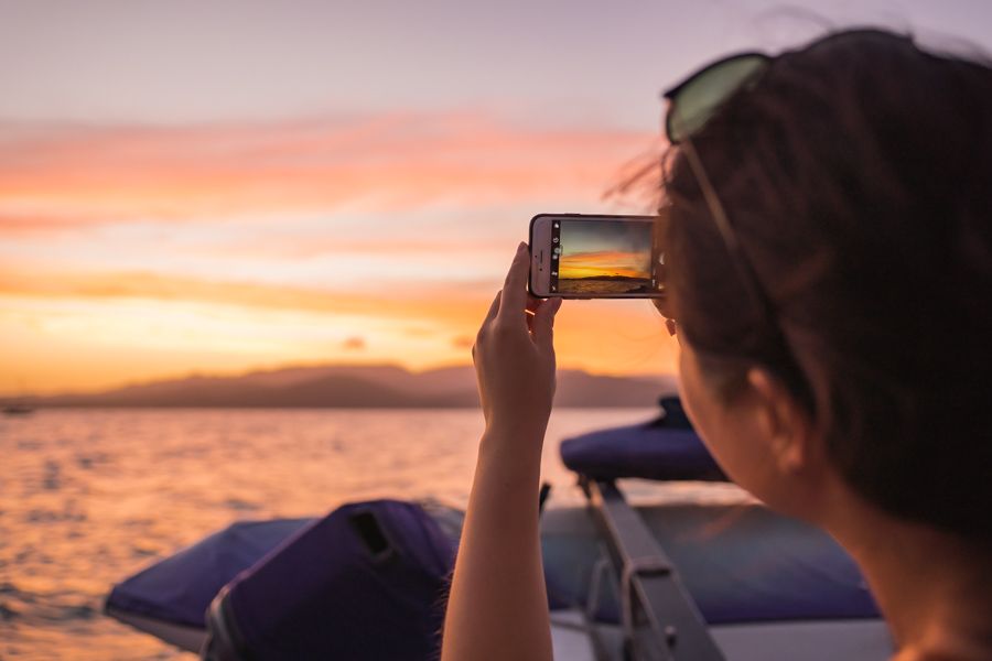 Sunset sail in the Whitsundays