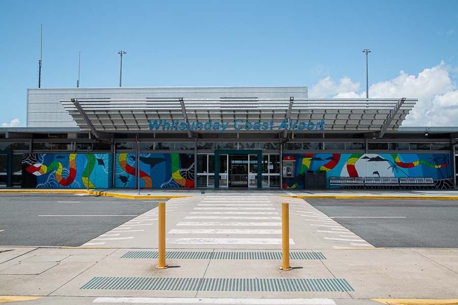 Entrance to the Whitsunday Coast Airport