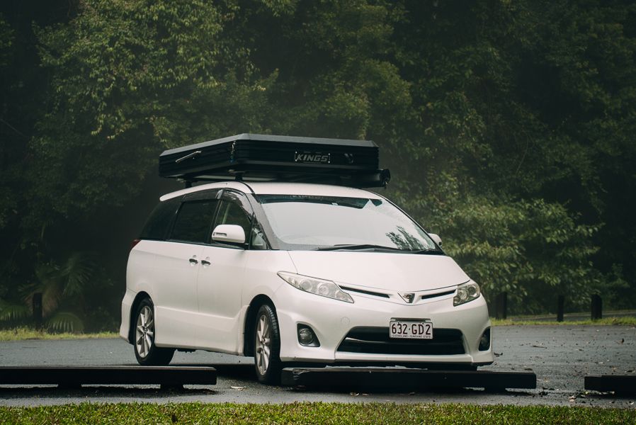 A rented people carrier car in Australia