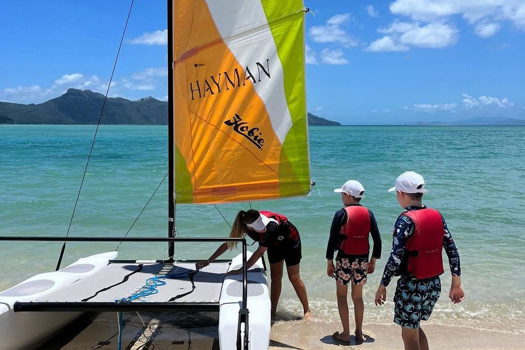 Elton John's sons gearing up for a day of sailing