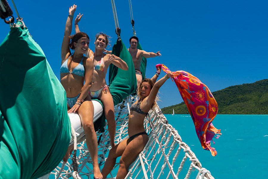 people having fun on a boat tour