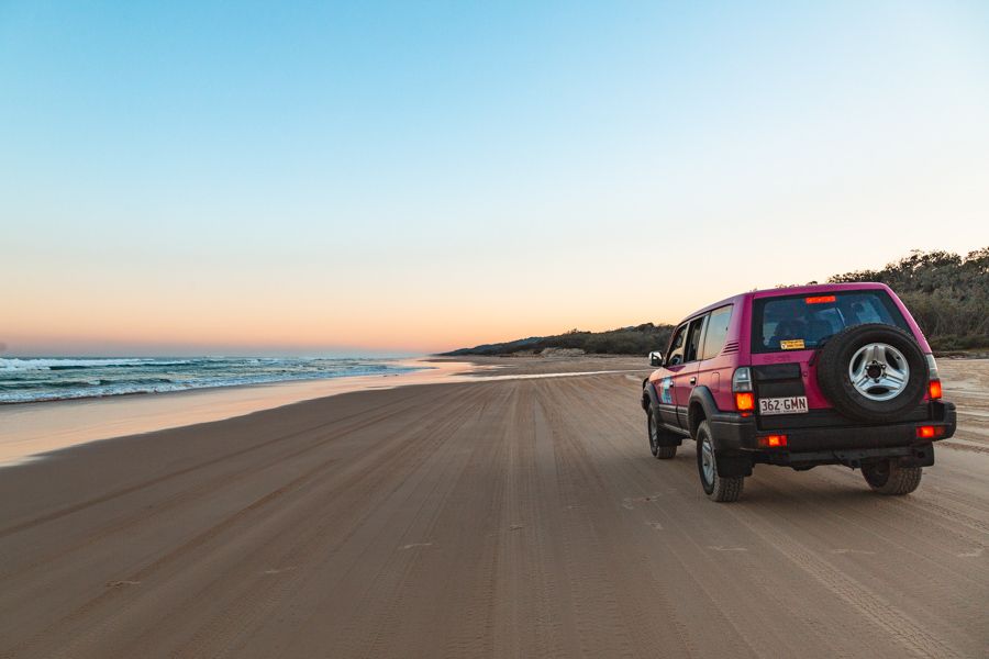 driving on the beach