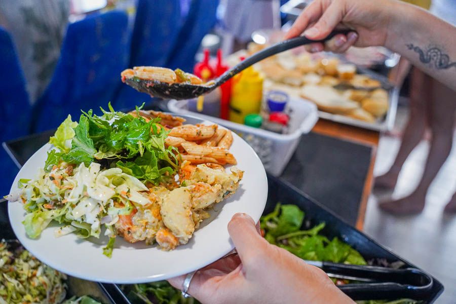 meals on board a liveaboard dive boat from cairns