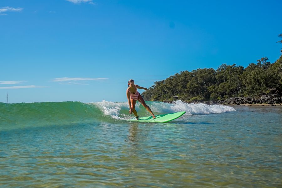 Surfing in Noosa