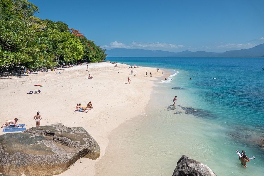 Aerial shot of Fitzroy Island