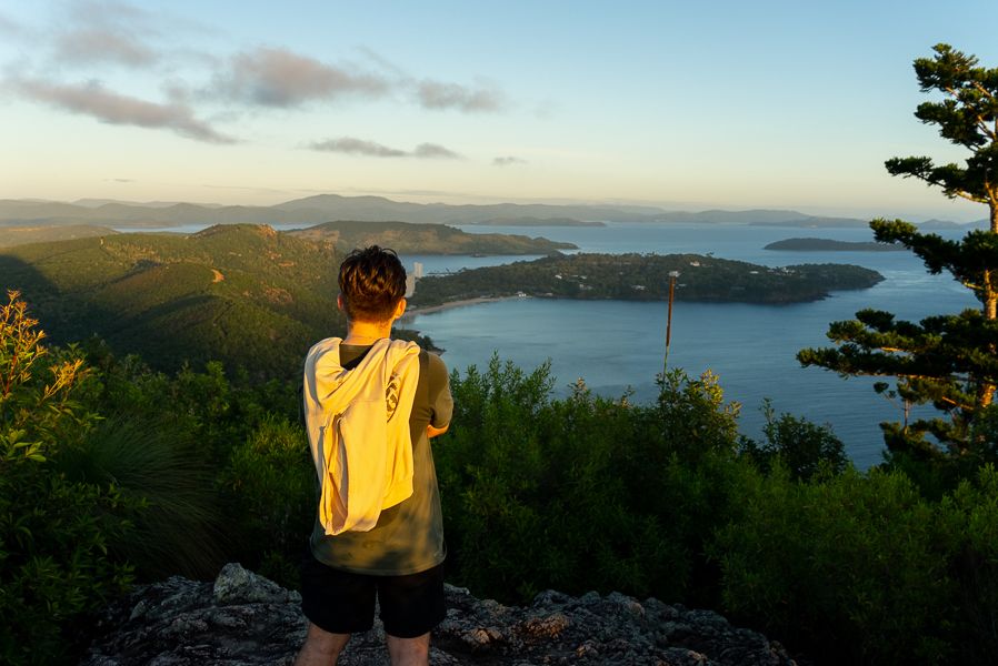 Hiking in Hamilton Island Tropical scenery while hiking in Hamilton Island
