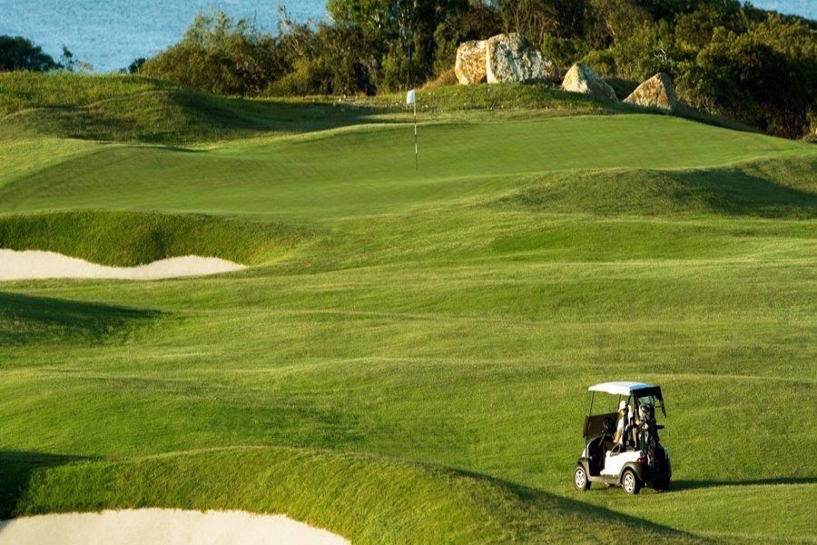 Hamilton Island Golf course with lush green grass