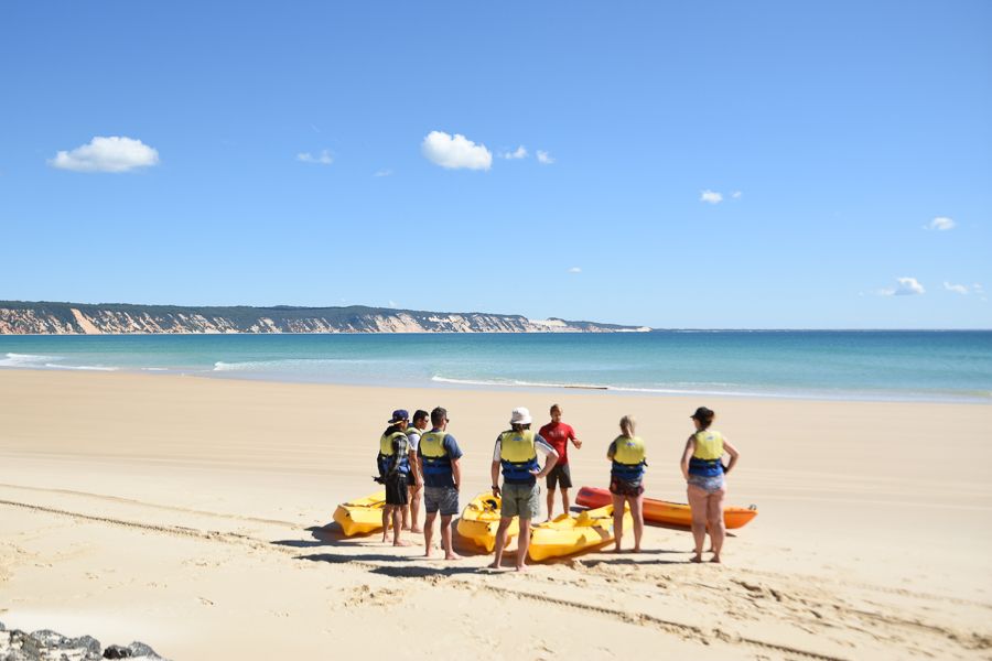 Kayaking on Double Island Point