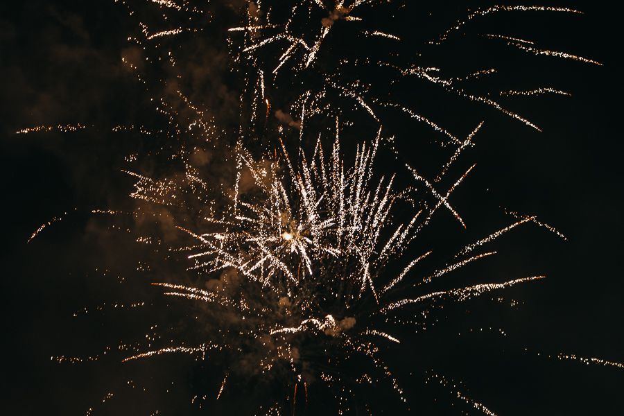 fireworks in the night sky at cairns show