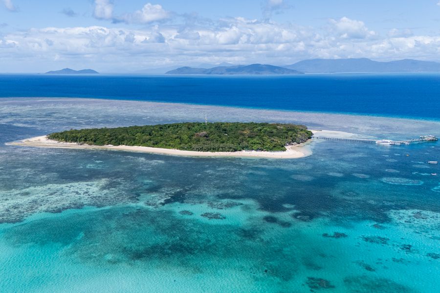 Green Island green island surrounded by great barrier reef