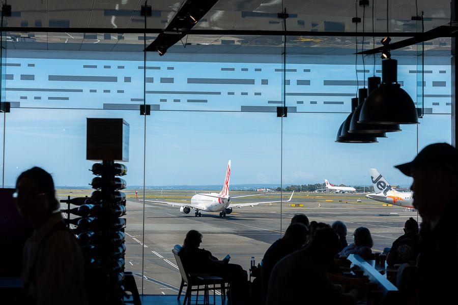 Airplane Australia airplane sitting outside an airport in australia