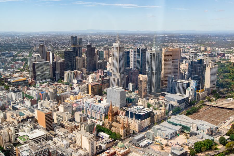 view of melbourne from the eureka skydeck