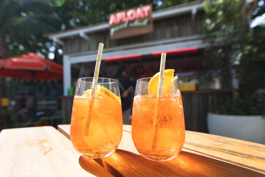 Outdoor cocktails in melbourne city