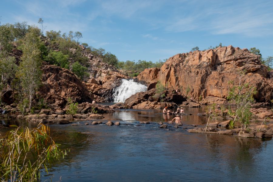 edith falls in the midst of the outback australia
