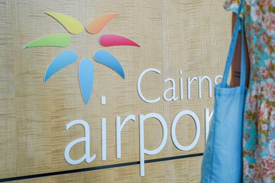 sign on the wall at cairns airport queensland