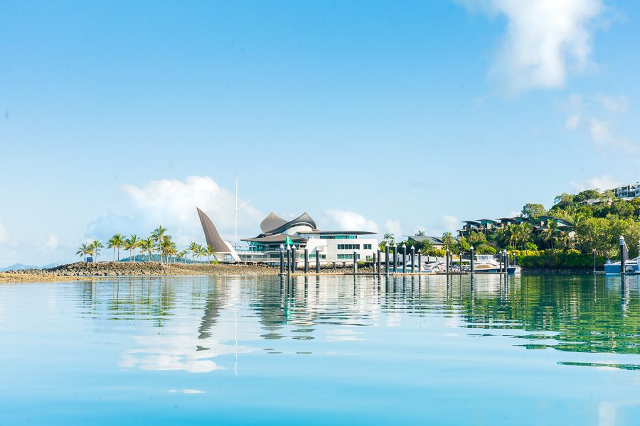 Hamilton Island marina in the Whitsundays