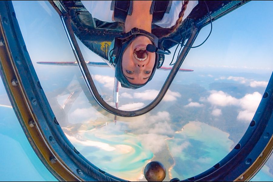 CQ Adventure Flights Whitehaven Beach and Screech Aerobatics Australia 