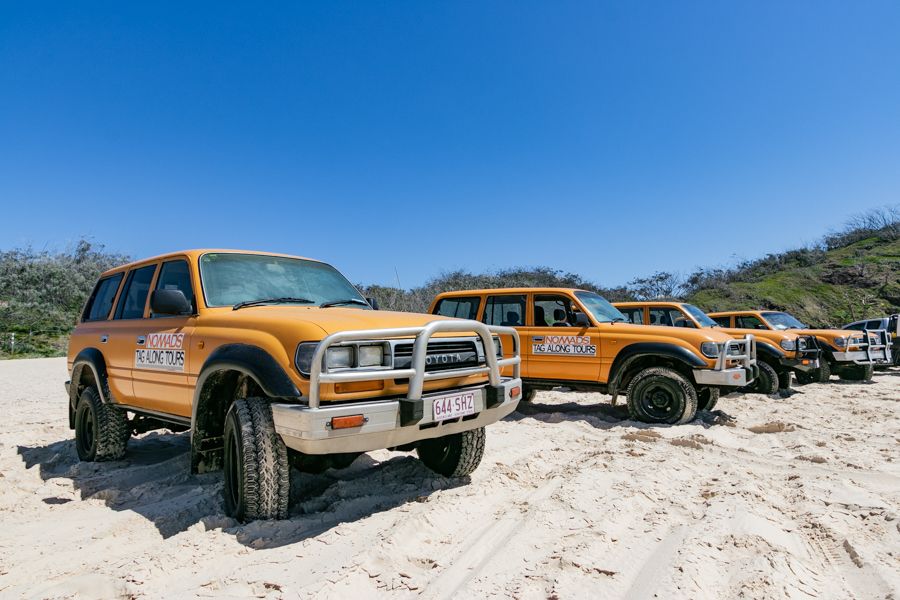 nomads, tag-a-long tour, fraser island