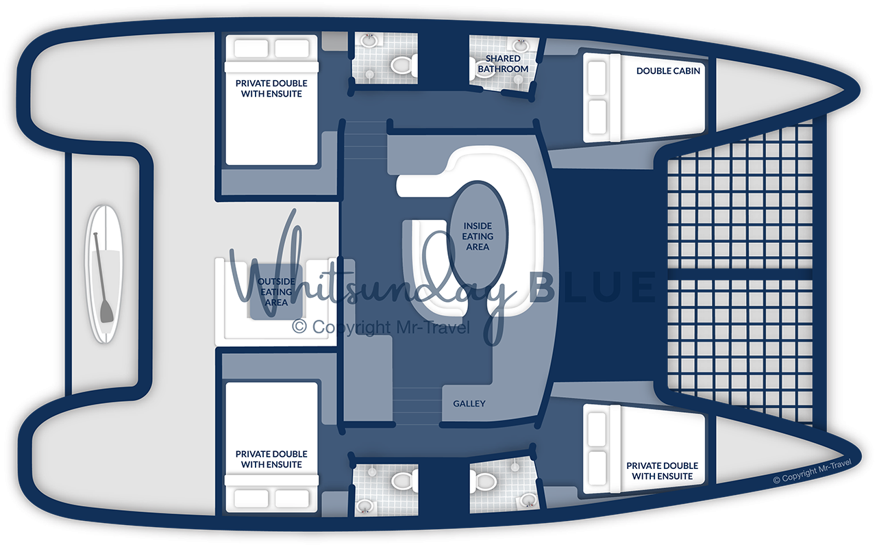Vessel Layout Whitsunday Blue Vessel Layout